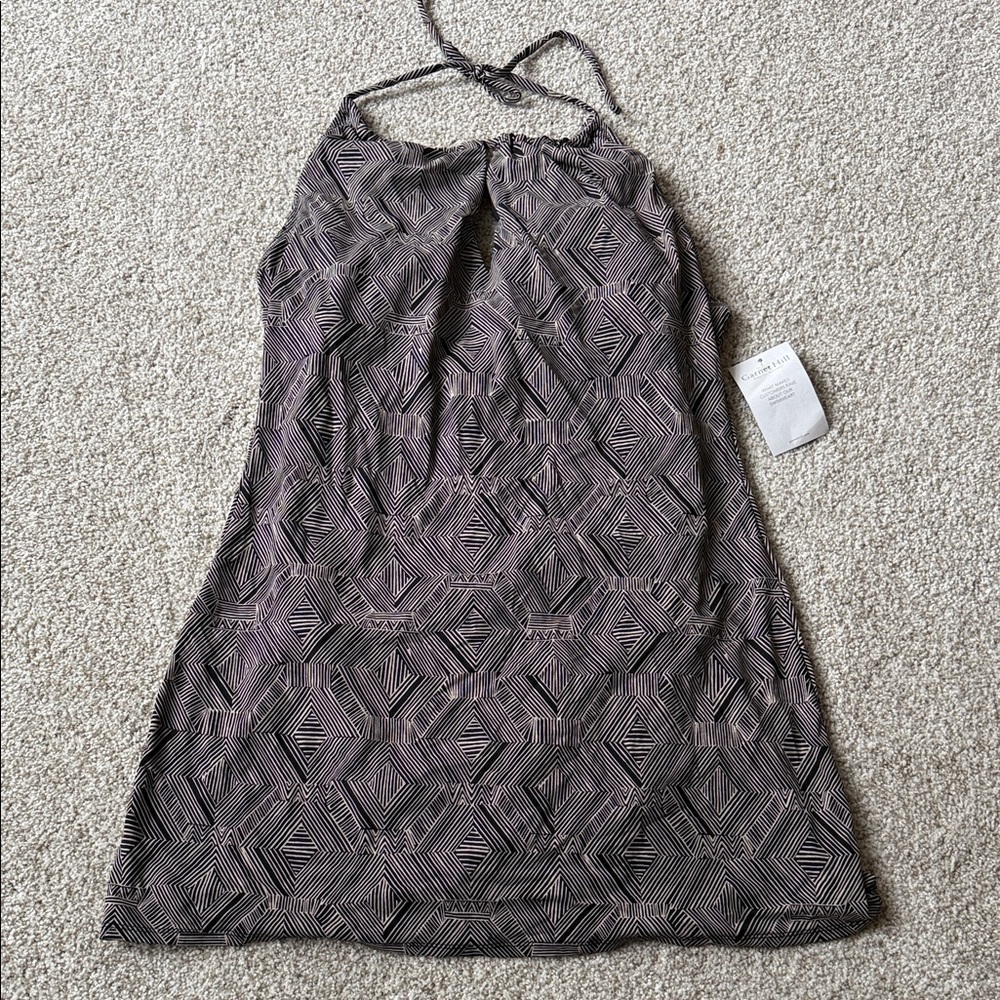 NWT Garnet Hill swim dress - Geometric Patterned Black Dress